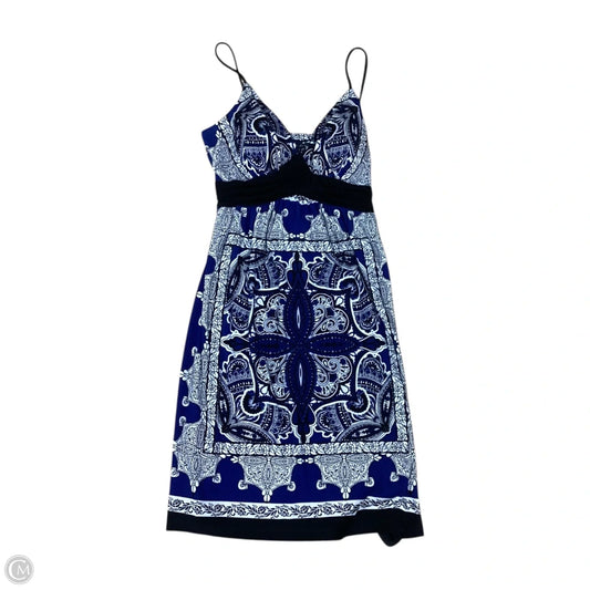 Dress Casual Short By Carole Little In Black & Blue, Size: M