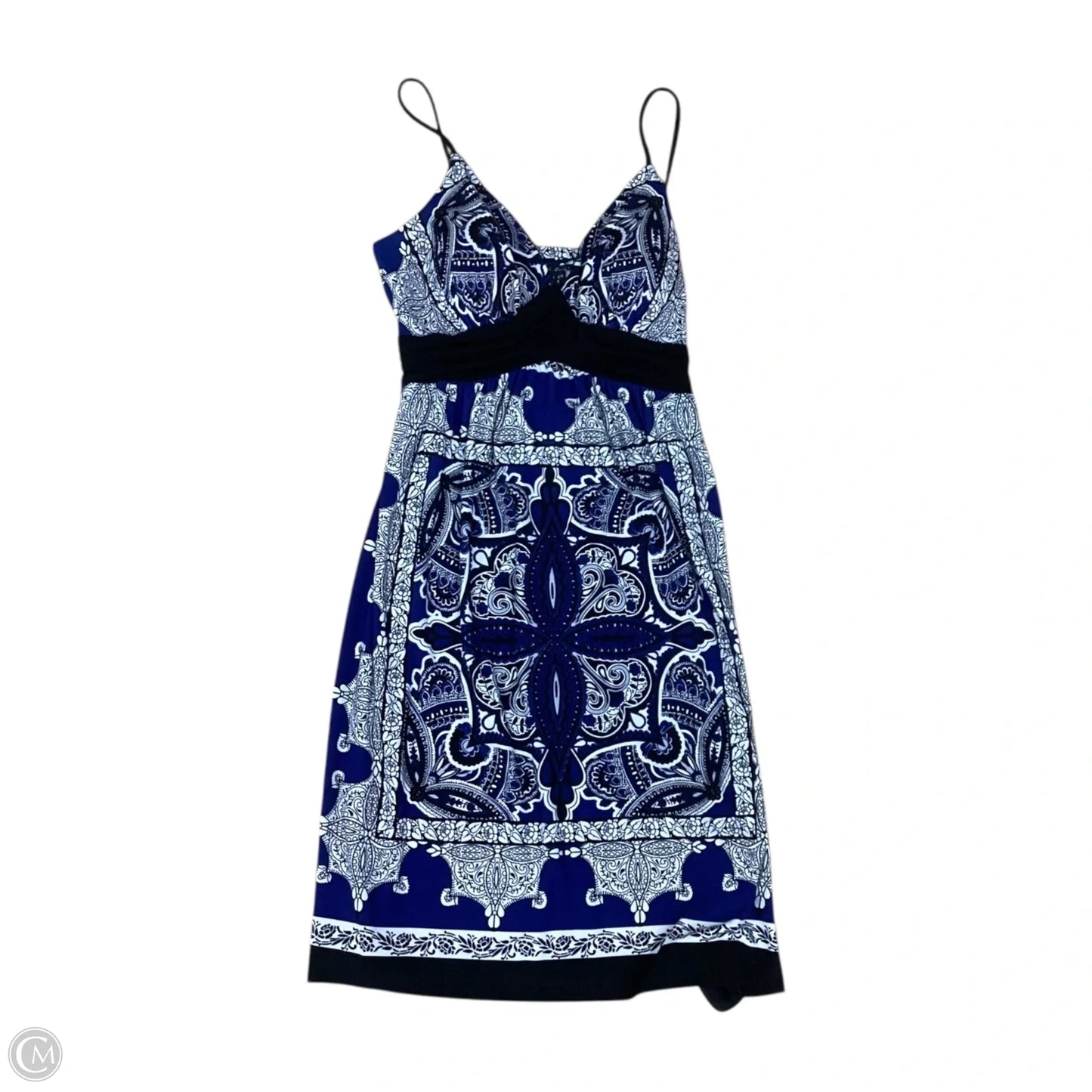 Dress Casual Short By Carole Little In Black & Blue, Size: M