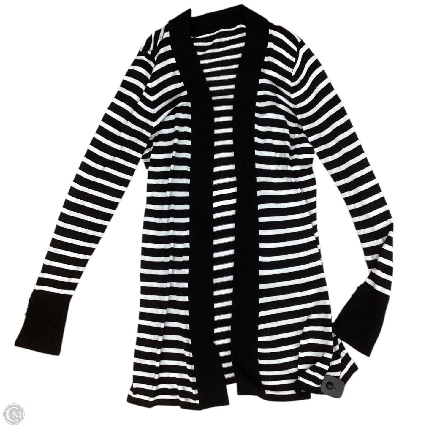 Sweater Cardigan By White House Black Market In Striped Pattern, Size: S