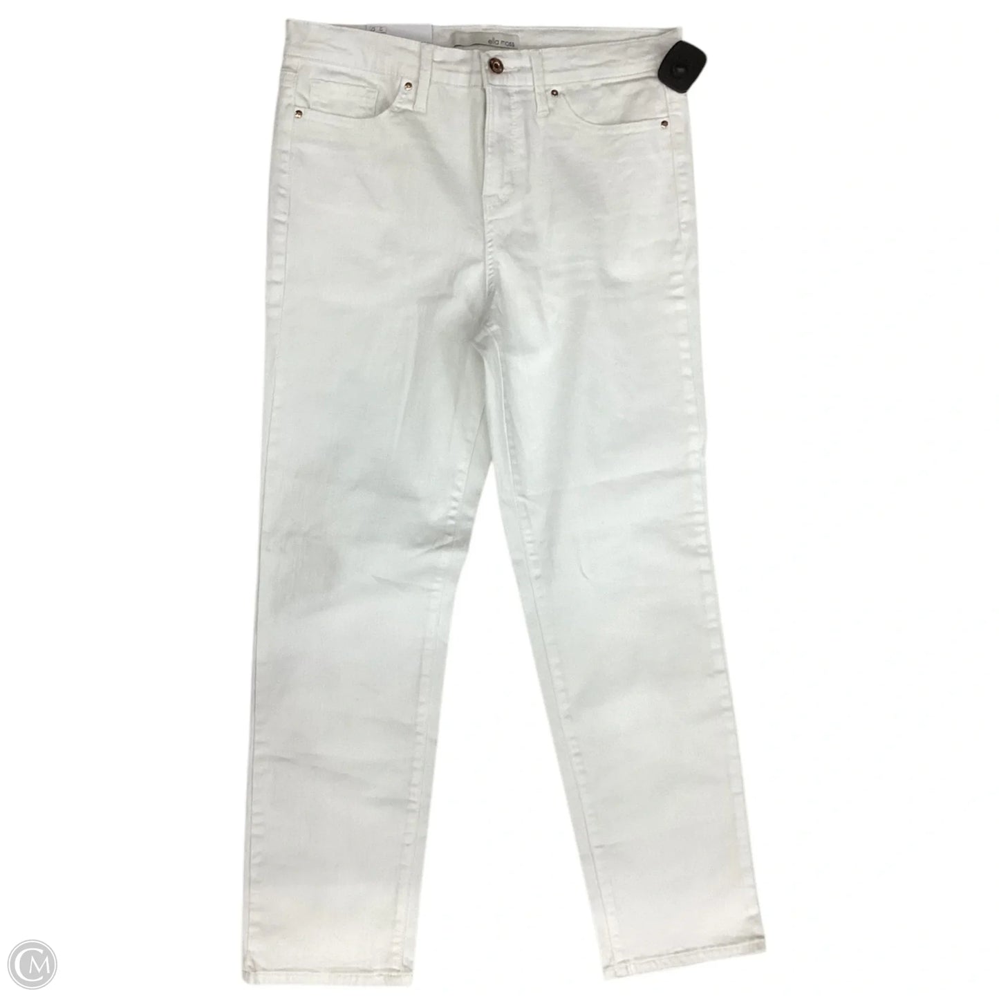 Jeans Straight By Ella Moss In White, Size: 8