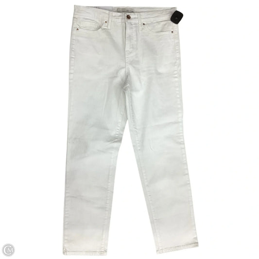 Jeans Straight By Ella Moss In White, Size: 8