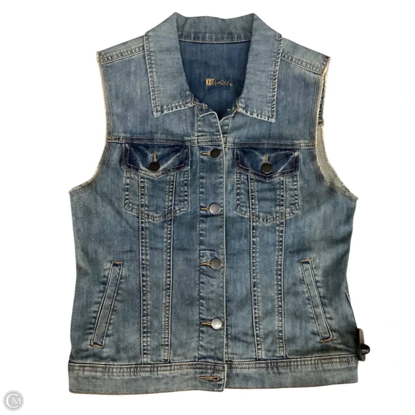 Vest Other By Kut In Blue Denim, Size: M