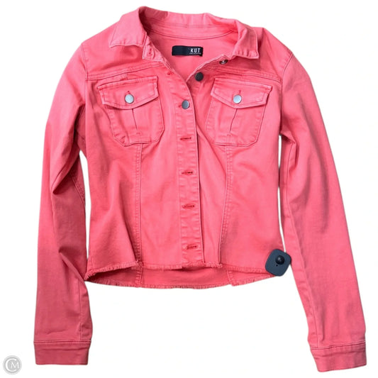 Jacket Denim By Kut In Coral, Size: S
