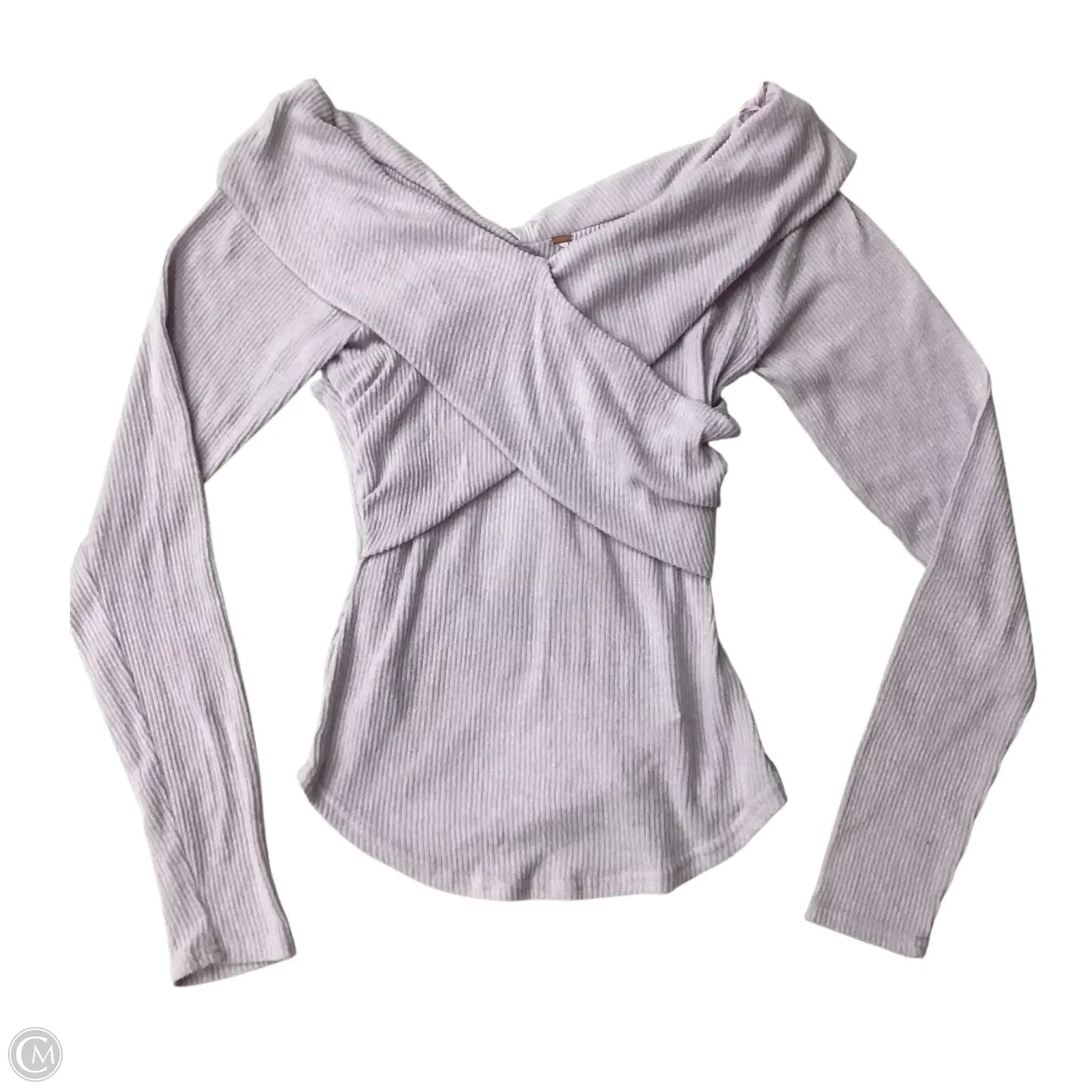 Top Long Sleeve By Free People In Purple, Size: L