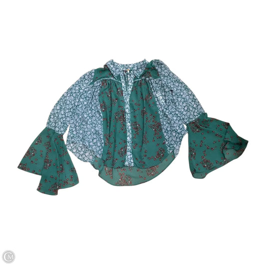 Top Long Sleeve By Free People In Floral Print, Size: S