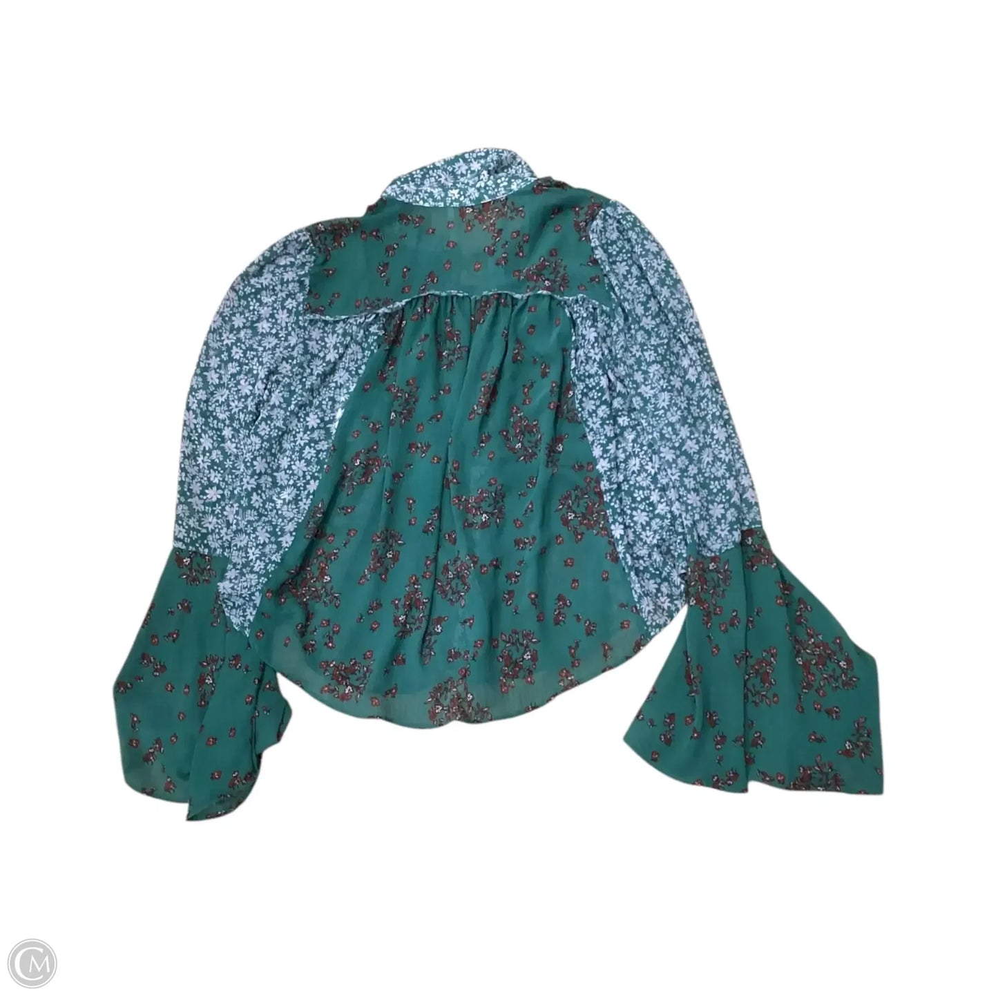 Top Long Sleeve By Free People In Floral Print, Size: S