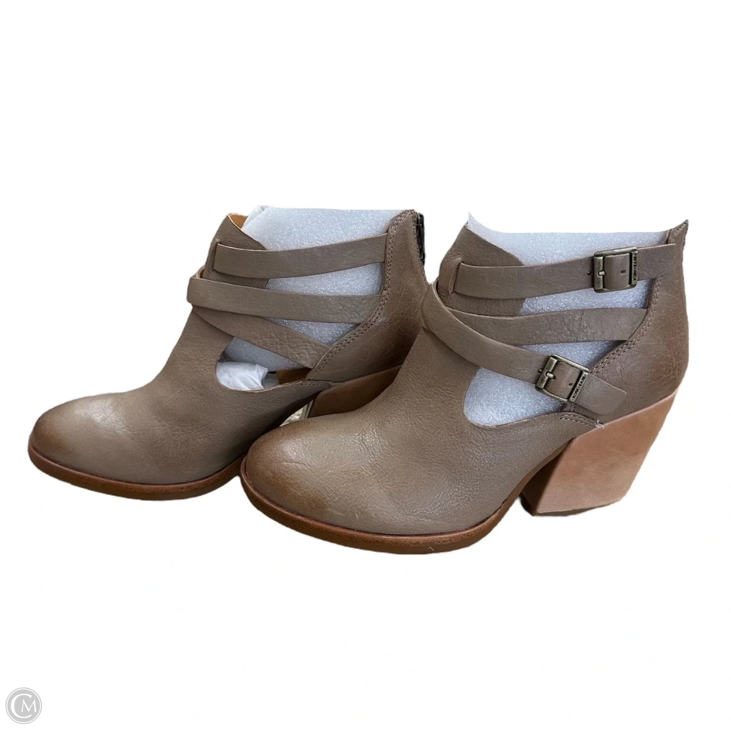 Boots Ankle Heels By Kork Ease In Beige, Size: 8