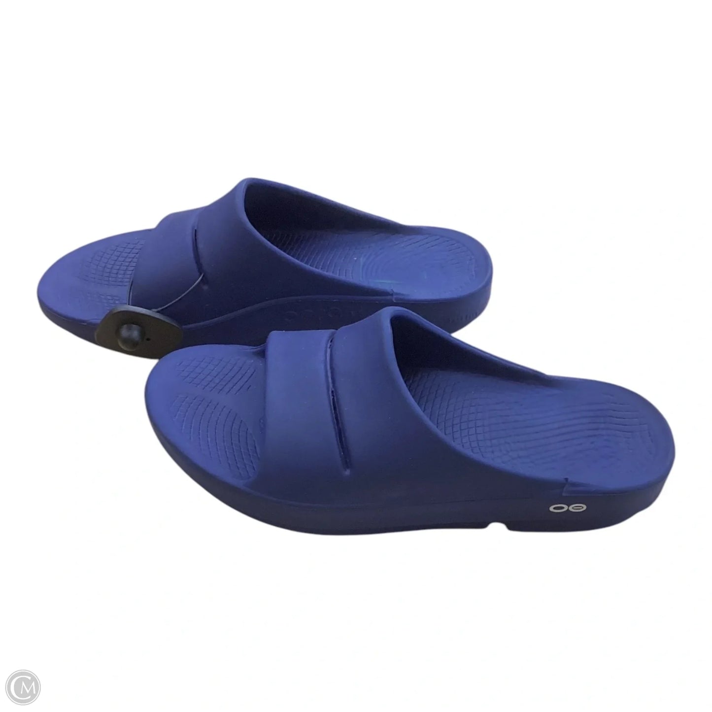 Sandals Flip Flops By Oofos In Blue, Size: 12