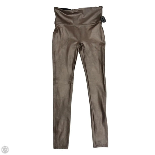 Athletic Leggings By Spanx In Brown, Size: Sp
