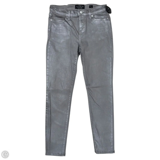 Jeans Skinny By Lucky Brand In Grey & Silver, Size: 4