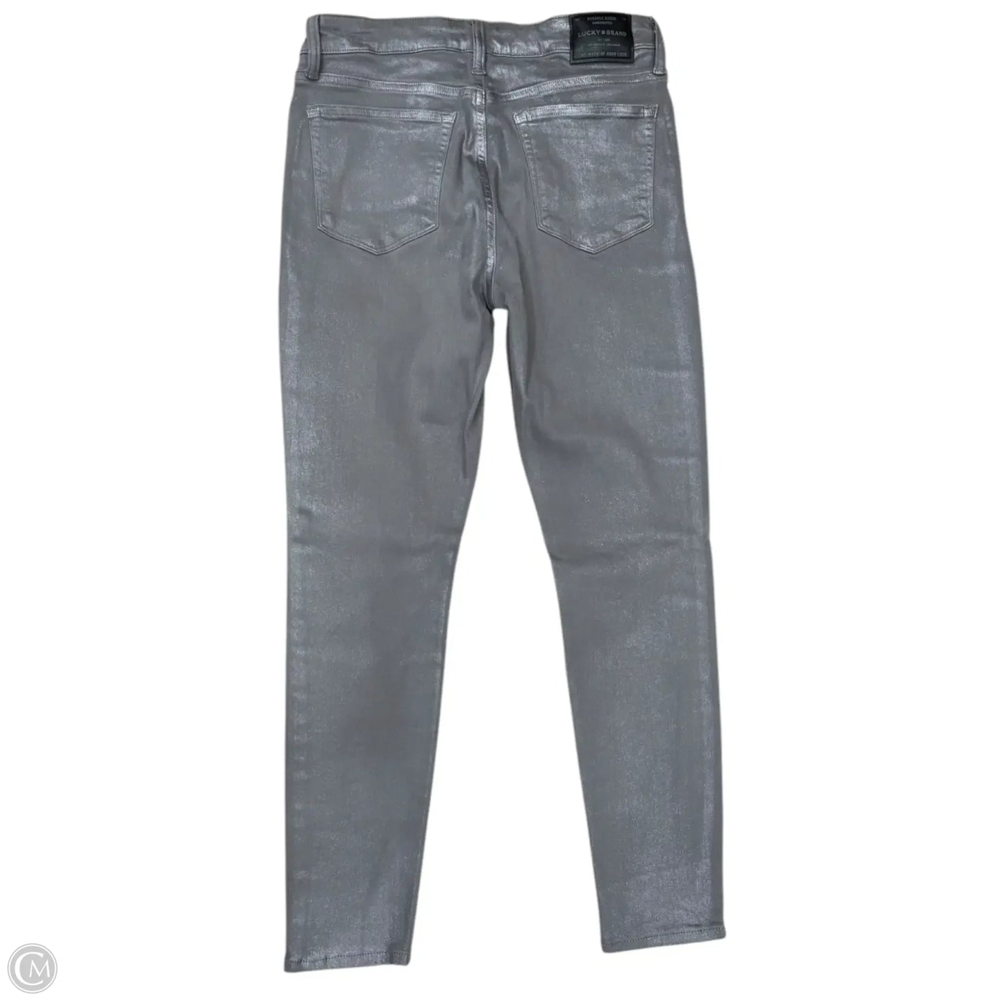 Jeans Skinny By Lucky Brand In Grey & Silver, Size: 4