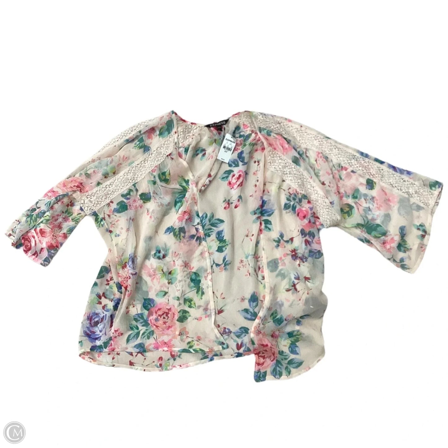 Kimono By Express In Peach, Size: Sp