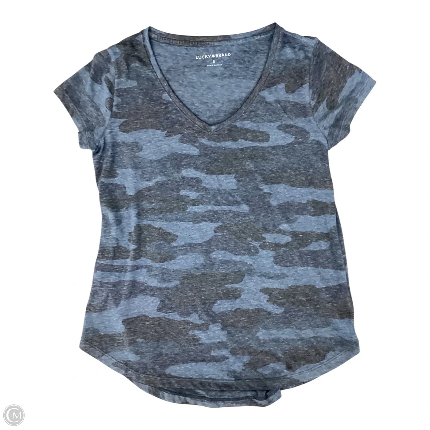Top Short Sleeve By Lucky Brand In Blue, Size: S
