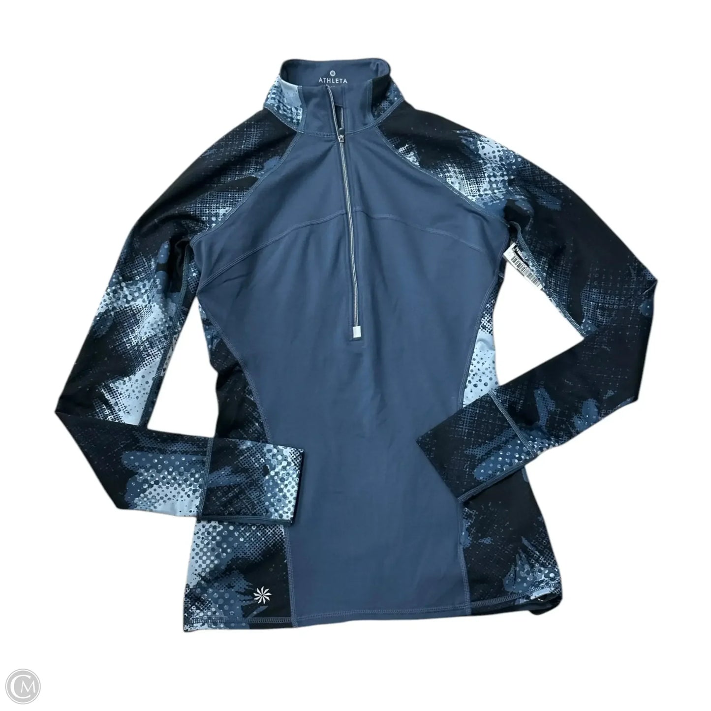Athletic Top Long Sleeve Collar By Athleta In Blue, Size: Xxs