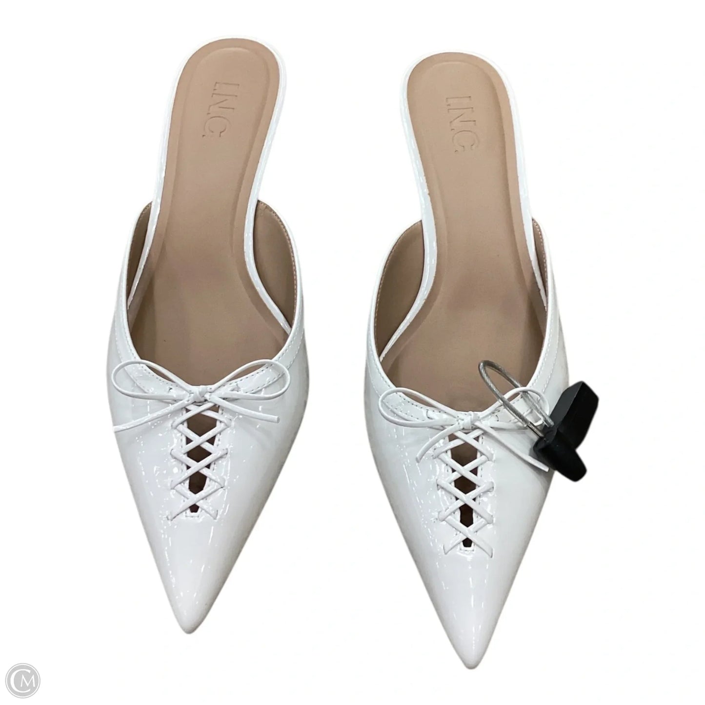Shoes Heels Kitten By Inc In White, Size: 9.5