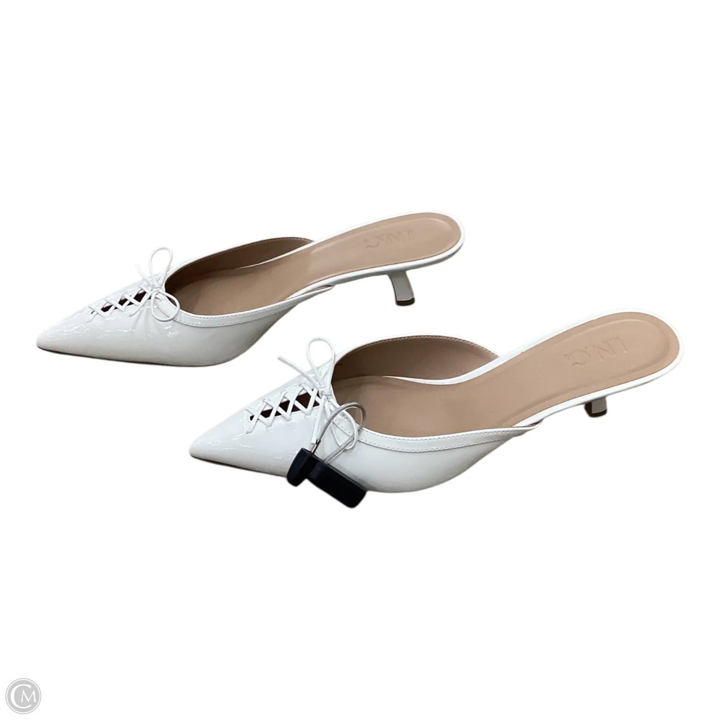 Shoes Heels Kitten By Inc In White, Size: 9.5