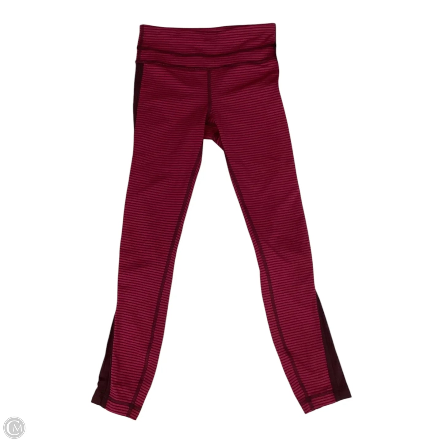 Athletic Leggings By Lululemon In Maroon, Size: 0
