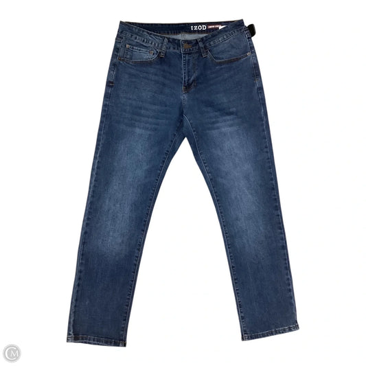 Jeans Straight By Izod In Blue Denim, Size: 12