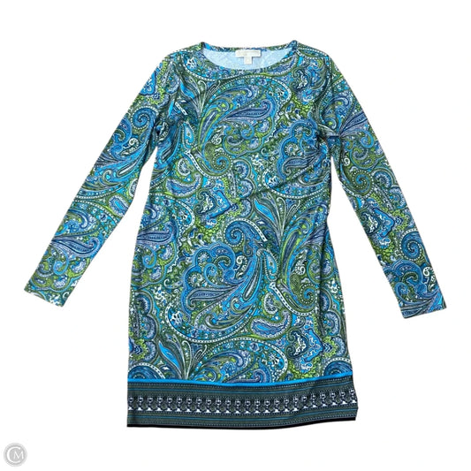 Dress Casual Short By Michael By Michael Kors In Blue & Green, Size: M