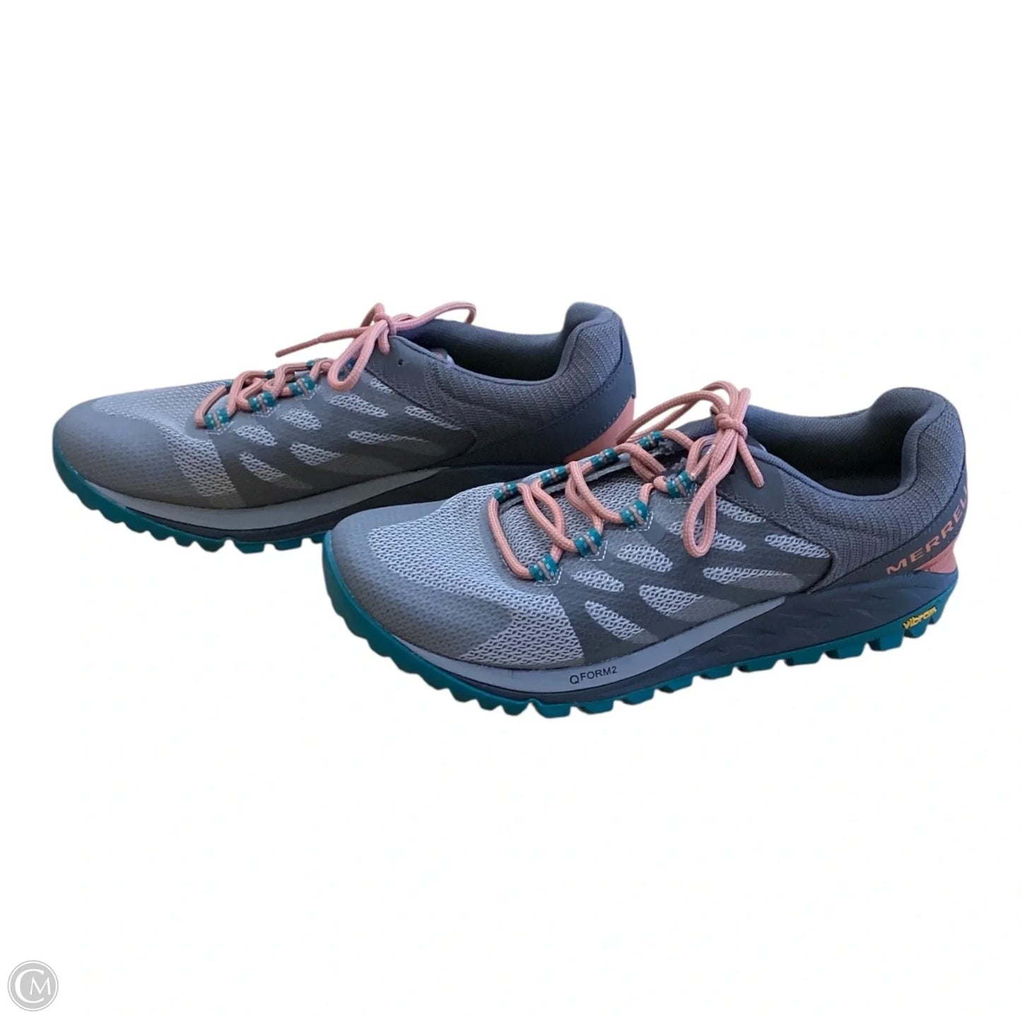 Shoes Athletic By Merrell In Grey & Pink, Size: 8.5