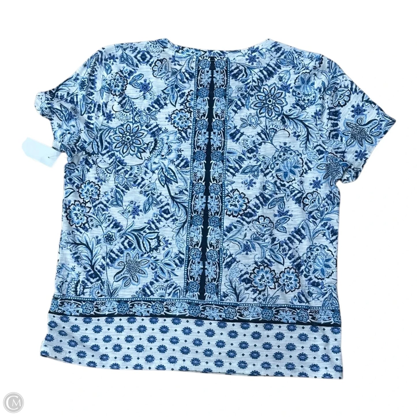 Top Short Sleeve By Lucky Brand In Blue, Size: M