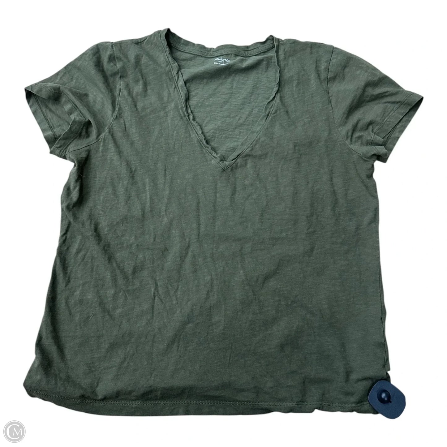 Top Long Sleeve By Madewell In Green, Size: L