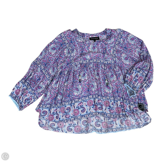 Top Long Sleeve By Grand And Greene In Purple, Size: Xl