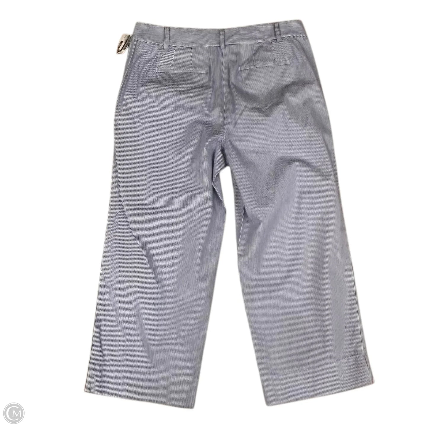 Pants Cropped By Talbots In Blue & White, Size: 8