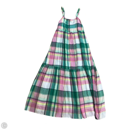 Dress Casual Maxi By Loft In Green & Pink, Size: Xs