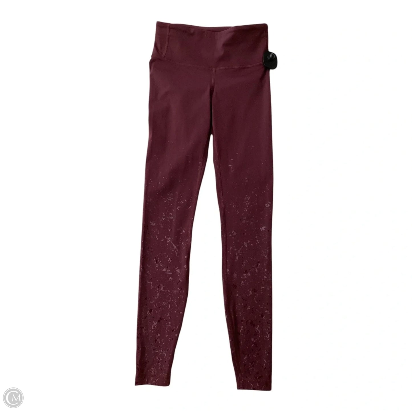 Athletic Leggings By Lululemon In Maroon, Size: S