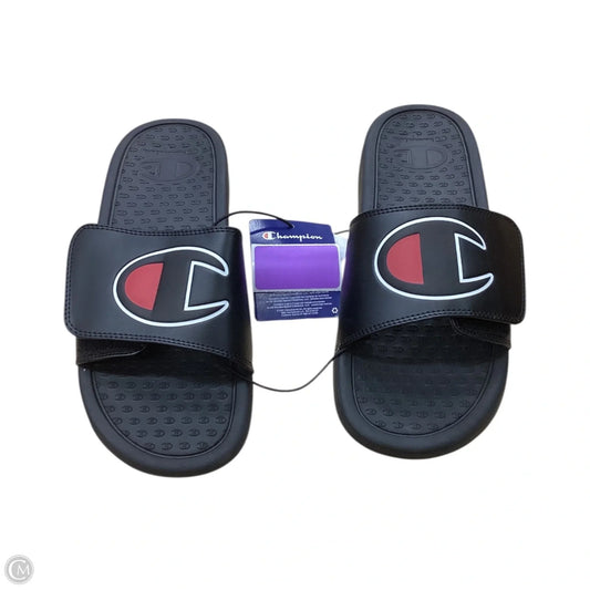 Sandals Flip Flops By Champion In Black, Size: 10