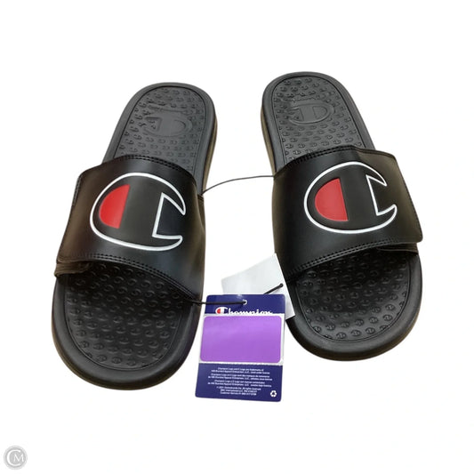 Sandals Flip Flops By Champion In Black, Size: 11