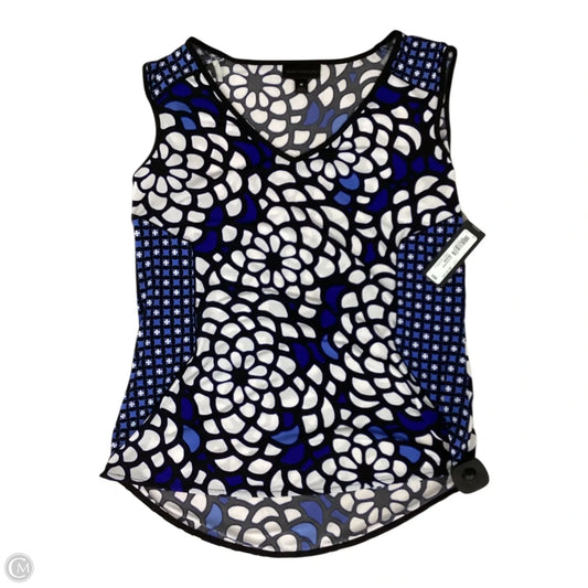 Top Sleeveless By Worthington In Black & Blue, Size: M