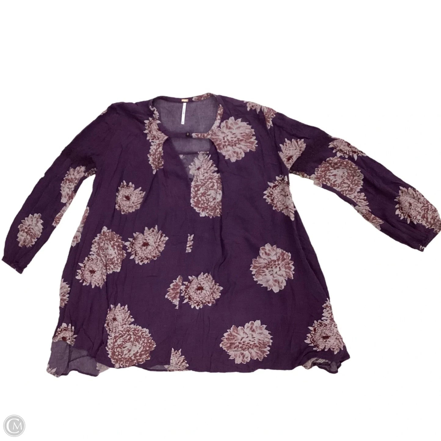 Top Long Sleeve By Free People In Purple, Size: S