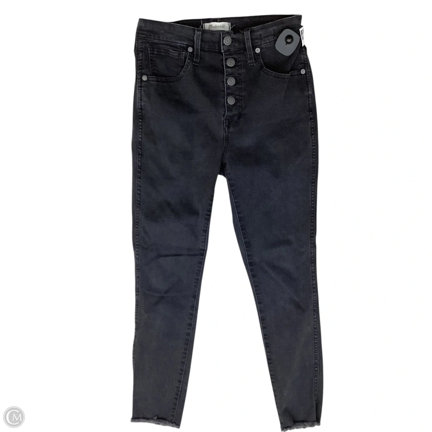 Jeans Skinny By Madewell In Black & Blue, Size: 4