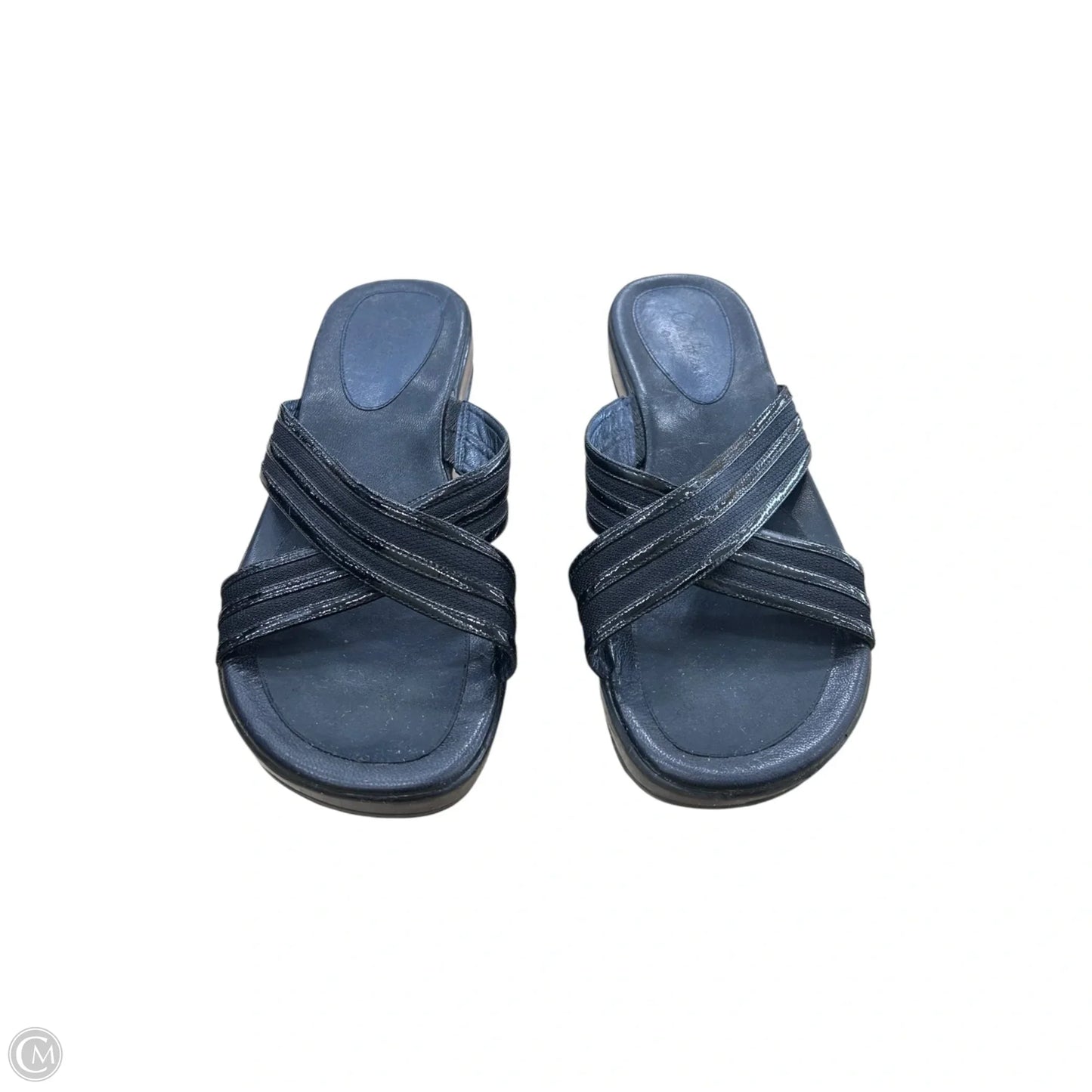 Sandals Heels Wedge By Cole-haan In Black, Size: 8