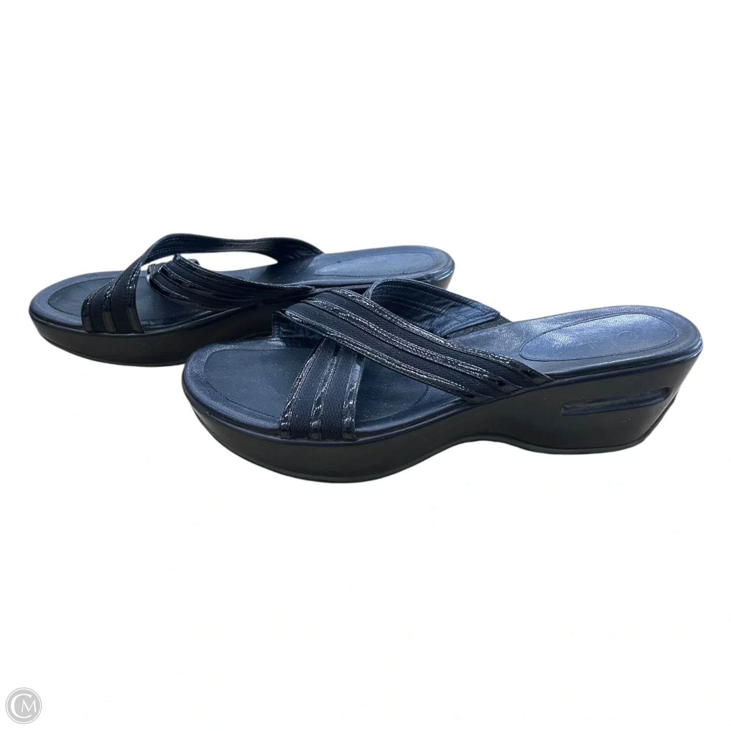 Sandals Heels Wedge By Cole-haan In Black, Size: 8