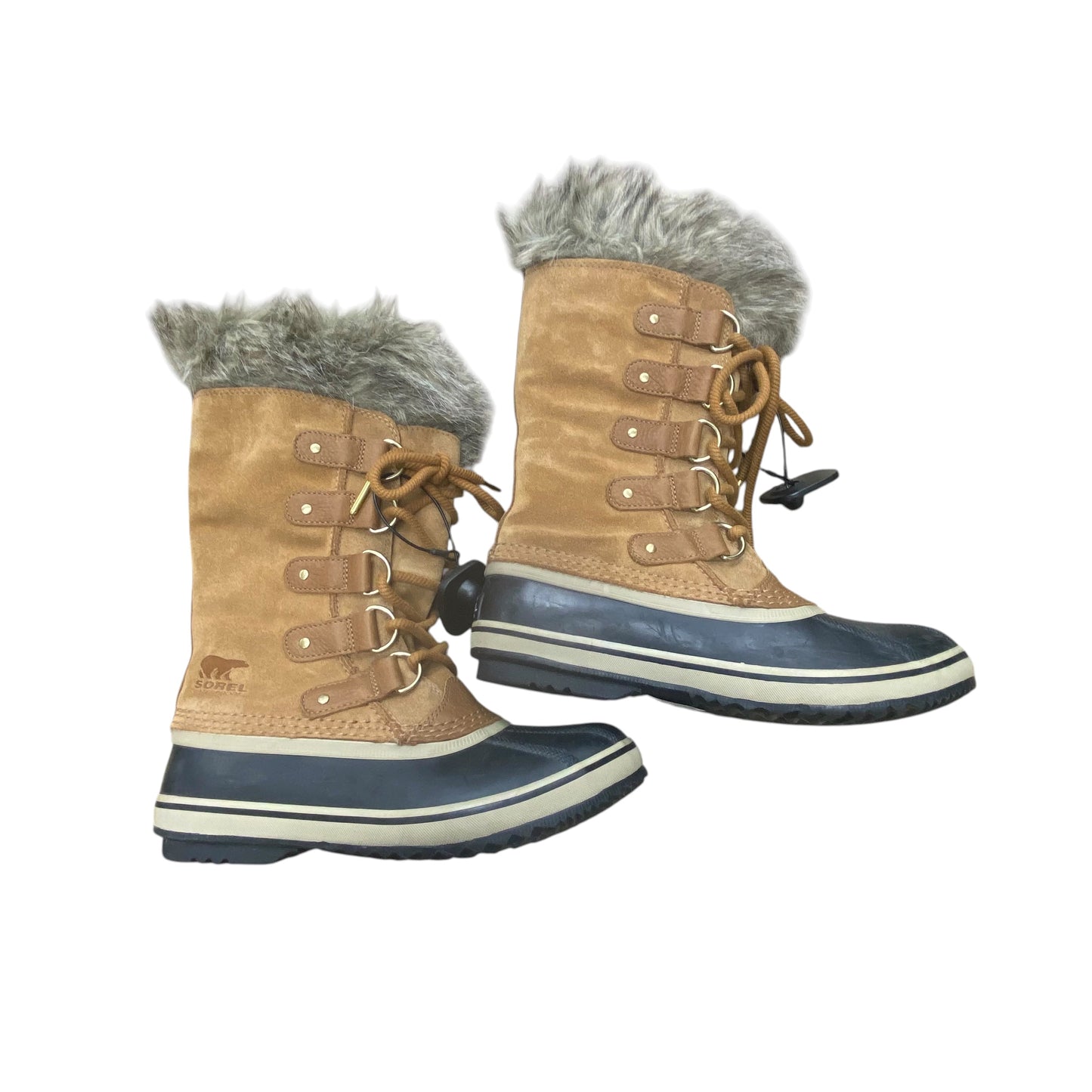 Boots Designer By Sorel In Black & Brown, Size:7.5