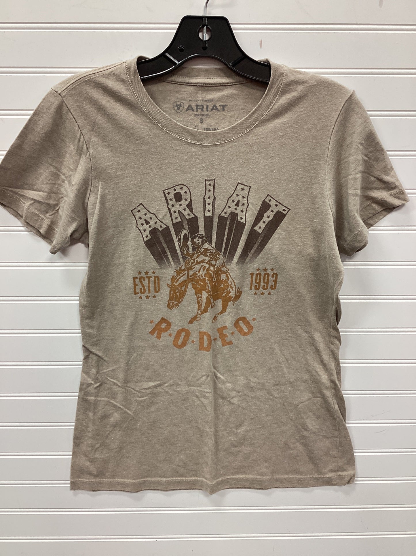Top Ss By Ariat In Tan, Size:S