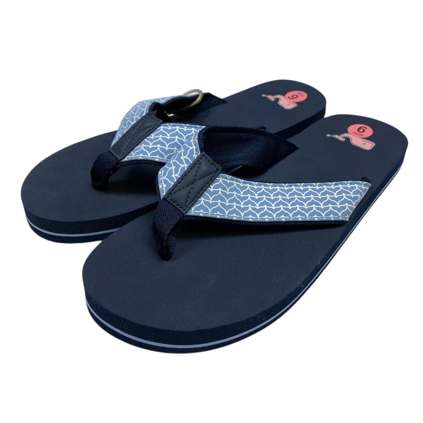 Sandals Designer By Vineyard Vines In Blue, Size:9