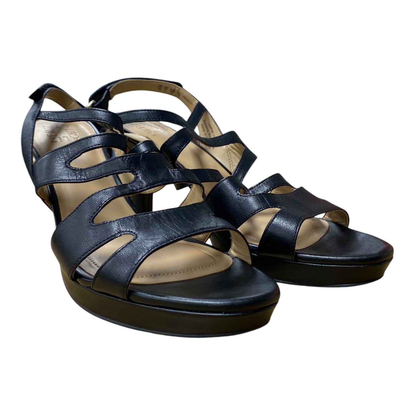 Sandals Heels Block By Naturalizer In Black, Size:11