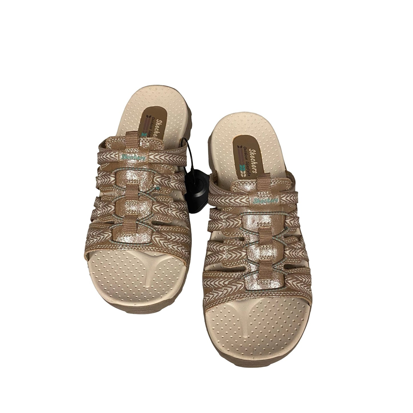 Sandals Flats By Skechers In Brown, Size:9