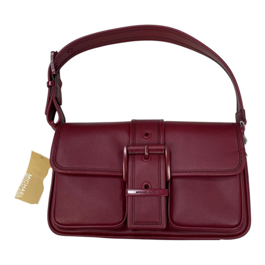 Handbag Designer By Michael Kors In Maroon, Size:Small