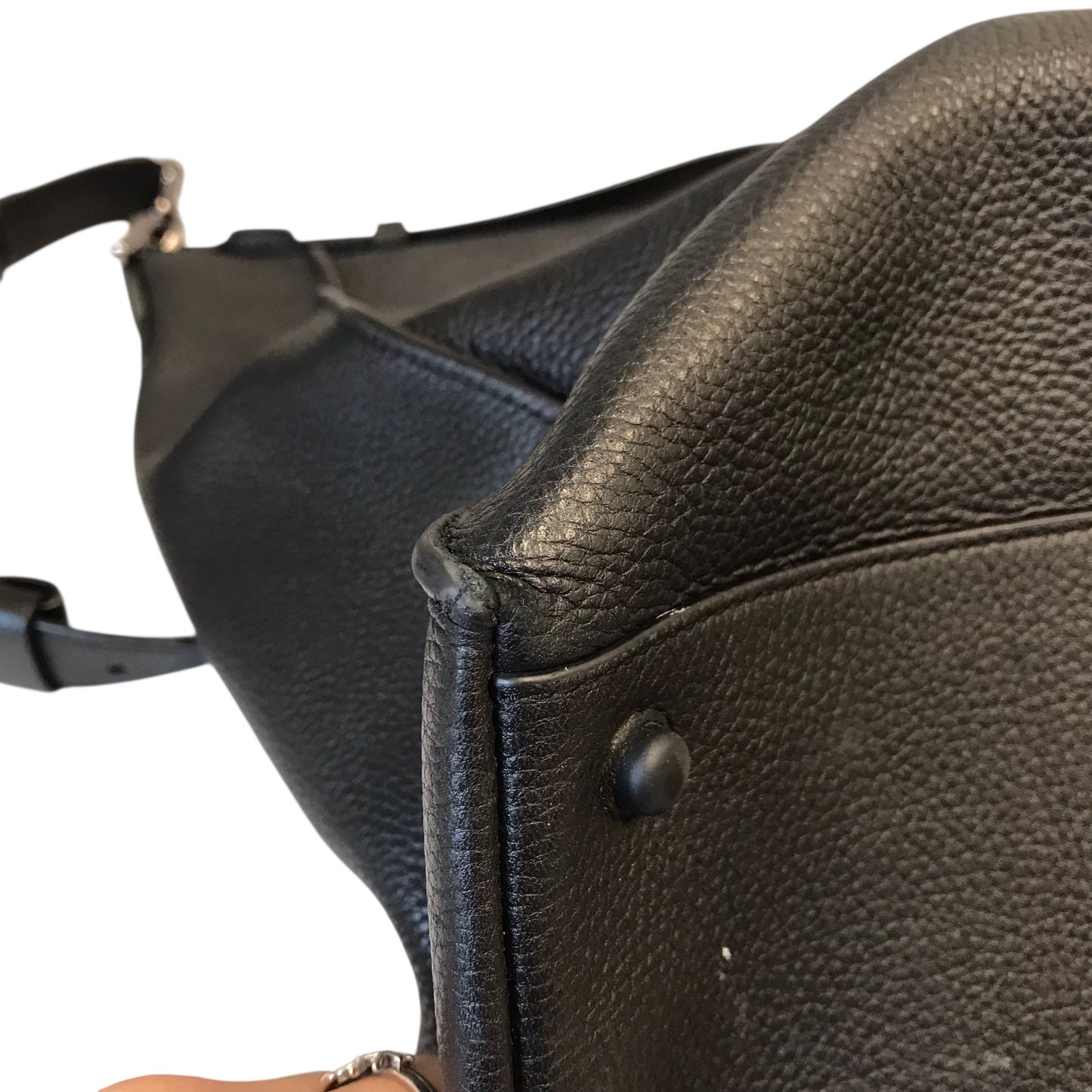 Handbag Leather By Cole-Haan In Black, Size:Large