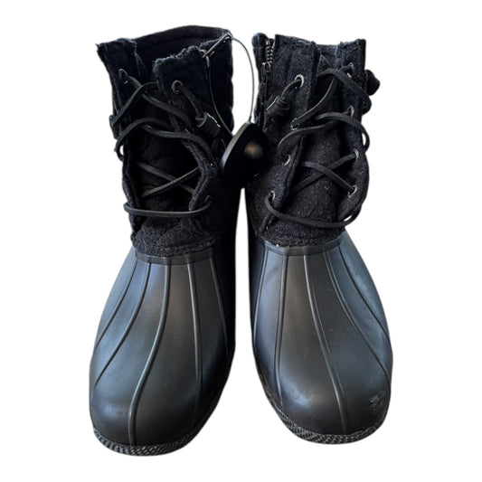 Boots Snow By Sperry In Black, Size:12