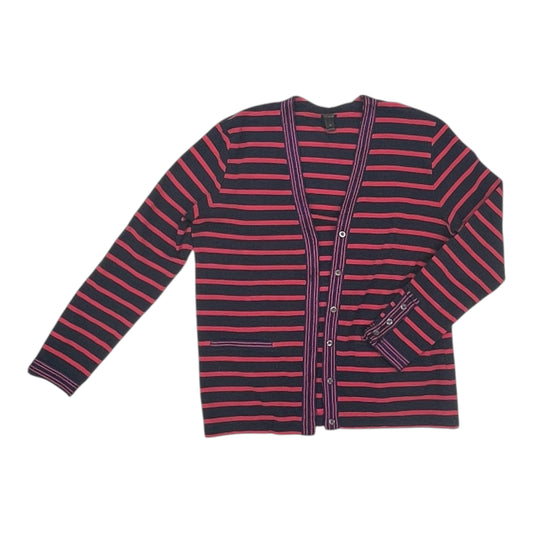 Cardigan By J. Crew In Blue & Red, Size:M