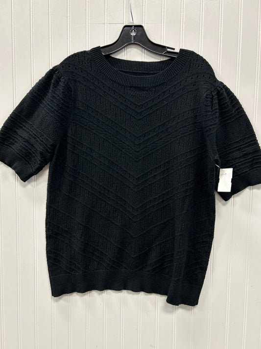 Sweater Ss By Clothes Mentor In Black, Size:L