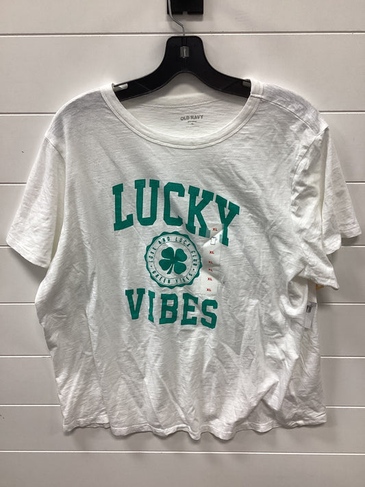 Top Ss By Old Navy In White, Size:Xl