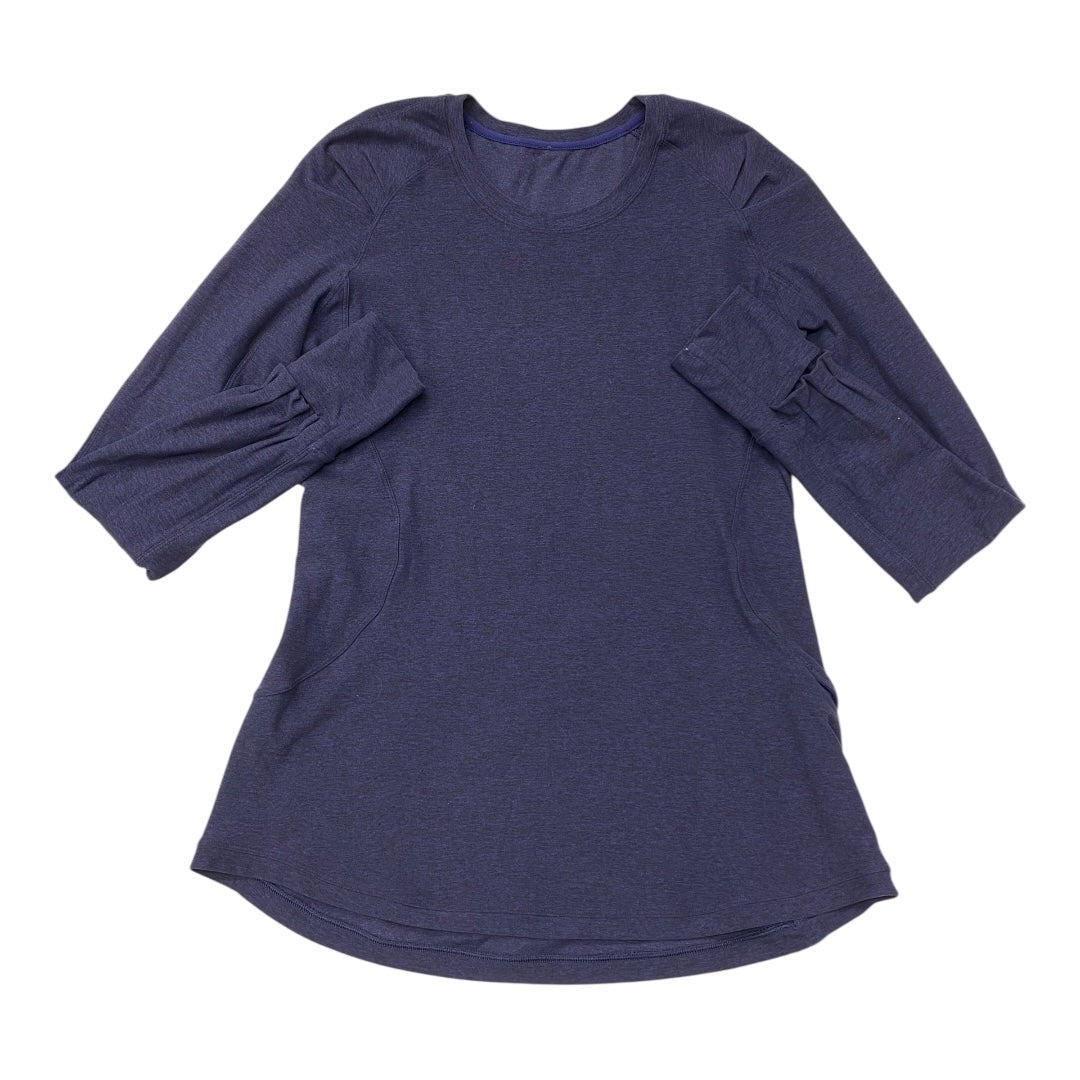 Athletic Sweatshirt Crewneck By Lululemon In Navy, Size:10