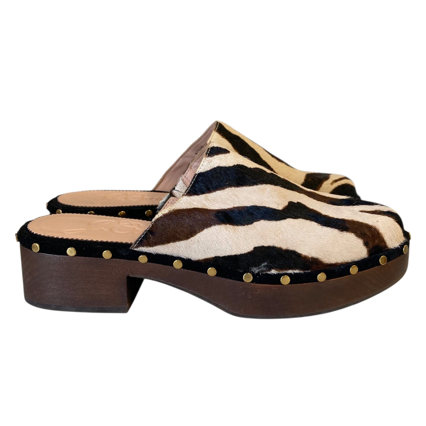 Shoes Heels Block By J. Crew In Animal Print, Size:8